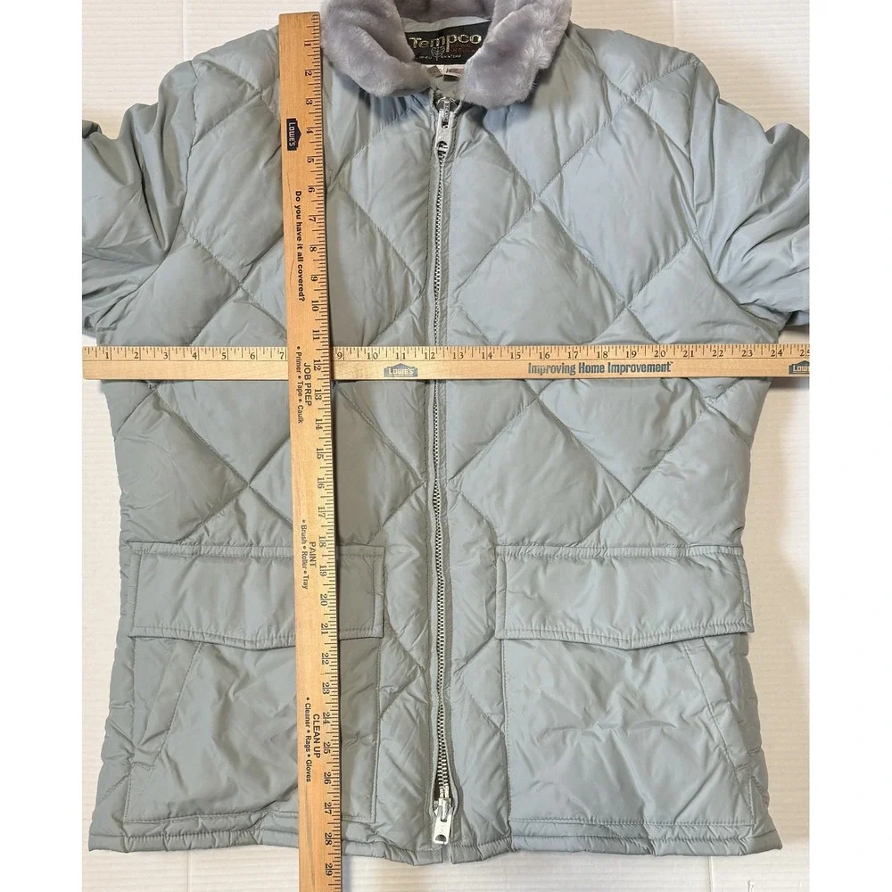 TEMPCO - Men's VTG 70s USA Goose Down Quilted Insulated Puffer Jacket - Size 44‎